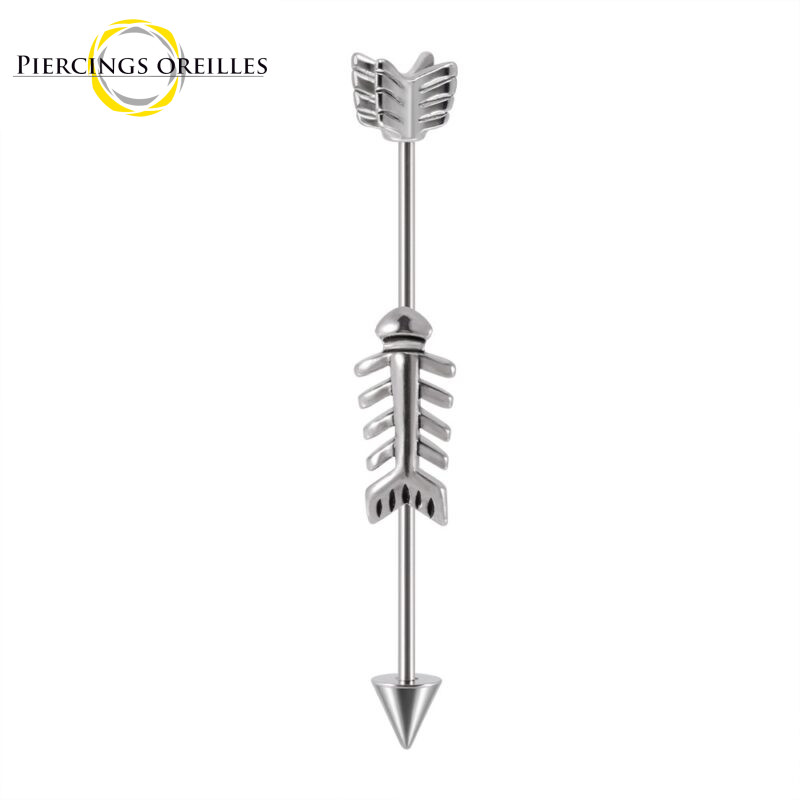Piercing industriel flèche pour Homme et Femme ⋆ Piercings-oreilles.fr